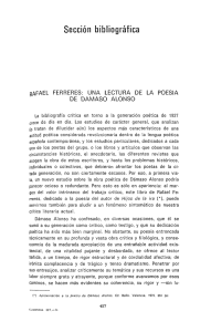 pdf Rafael Ferreres : una lectura de la poesía de Dámaso Alonso