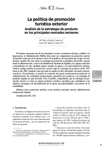 La política de promoción turística exterior