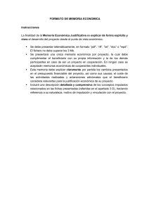 Formato Memoria Económica PDF
