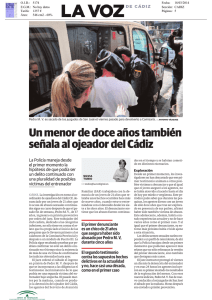 Un menor de doce años también señala al ojeador del Cádiz
