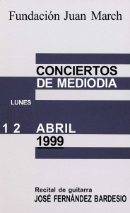Fundación Juan March CONCIERTOS DE MEDIODIA 1 2 ABRIL