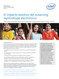 El impacto positivo del eLearning (aprendizaje electrónico)