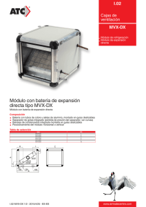 Módulo con batería de expansión directa típo MVX-DX