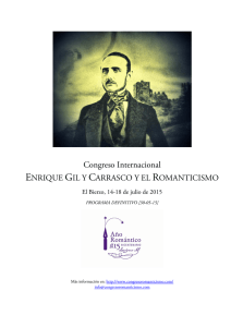 Congreso Internacional Enrique Gil y Carrasco y el