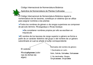 Código Internacional de Nomenclatura Botánica Apéndice de