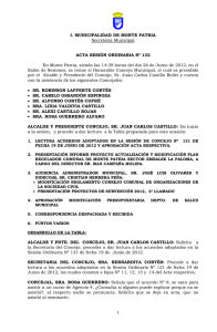 I. MUNICIPALIDAD DE MONTE PATRIA Secretaría Municipal ACTA