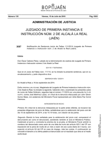 JUZGADO DE PRIMERA INSTANCIA E INSTRUCCIÓN NÚM. 2 DE