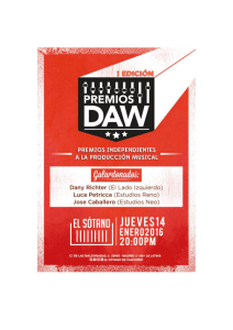 I Edición de los Premios Independientes DAW a la Producción Musical