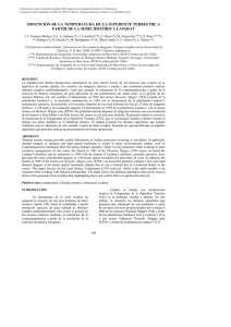 obtención de la temperatura de la superficie terrestre a partir de la