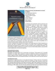 Manual de normas y procedimientos en trauma 3.ª edición