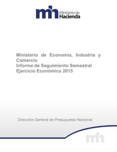 Ministerio de Economía, Industria y Comercio Informe de
