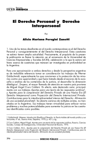 El Derecho Personal y Derecho Interpersonal
