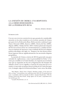 la anexión de crimea: una respuesta a la crisis