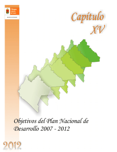 XV.- Objetivos del Plan Nacional de Desarrollo 2007-2012