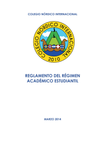 REGLAMENTO DEL RÉGIMEN ACADÉMICO ESTUDIANTIL