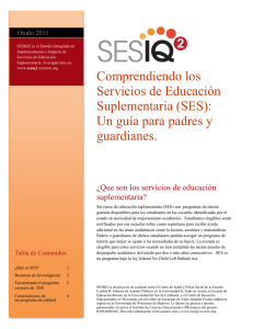 Comprendiendo los Servicios de Educación Suplementaria (SES