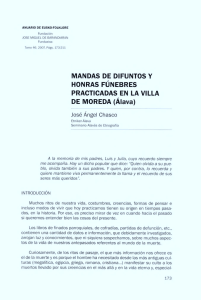 MANDAS DE DIFUNTOS Y HONRAS FÚNEBRES PRACTICADAS