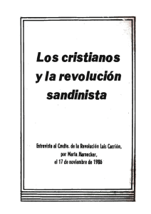 Los cristianos y la revolución sandinista