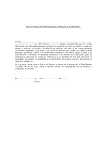 DECLARACIÓN DE HONORABILIDAD COMERCIAL Y