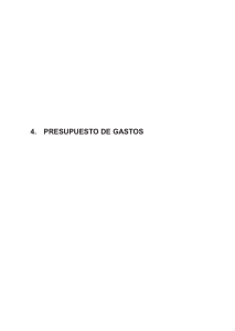 4. Presupuesto de gastos. Tomo III