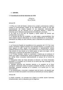 1. ESPAÑA 1.1 Constitución de 29 de diciembre de 1978 TÍTULO II