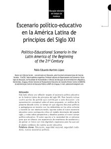 Escenario político-educativo en la América Latina de principios del