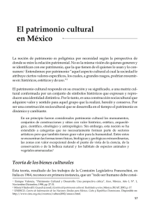 El patrimonio cultural en México