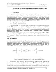 Verificación de un Oscilador Controlado por Tensión (VCO)