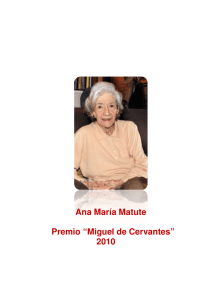 Ana María M Premio “Miguel d Ana María Matute Premio “Miguel de