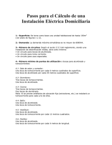 Pasos para el Cálculo de una Instalación Eléctrica Domiciliaria
