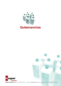 Quitamanchas - Hogar tintorero