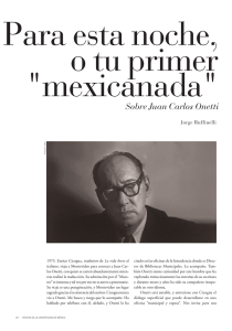 Sobre Juan Carlos Onetti - Revista de la Universidad de México