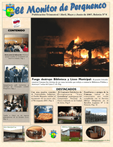 DESTACADOS Fuego destruyo Biblioteca y Liceo Municipal: El