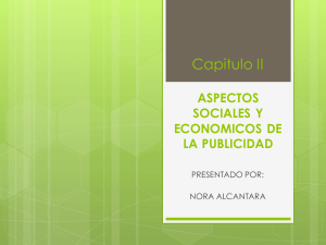 Capitulo II ASPECTOS SOCIALES Y ECONOMICOS DE LA