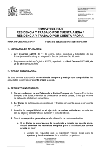 COMPATIBILIDAD RESIDENCIA Y TRABAJO POR CUENTA AJENA