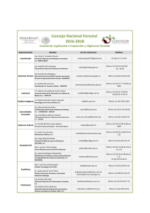 Consejo Nacional Forestal 2016-2018