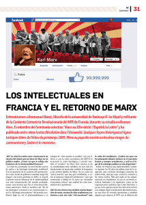 Los intelectuales en Francia y el retorno de Marx