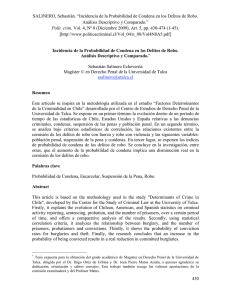 SALINERO, Sebastián. “Incidencia de la Probabilidad de Condena