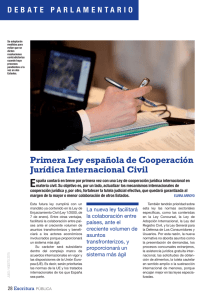 Primera Ley española de Cooperación Jurídica