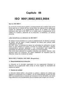 Capitulo 06 ISO 9001,9002,9003,9004