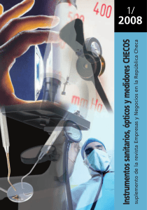 Instrumentos sanitarios, ópticos y medidores CHECOS suplemento