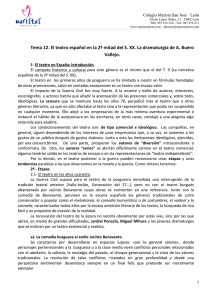 El teatro español en la segunda mitad del siglo XX. La dramaturgia