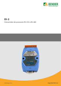 Convertidor de protocolo RS-232 a RS-485