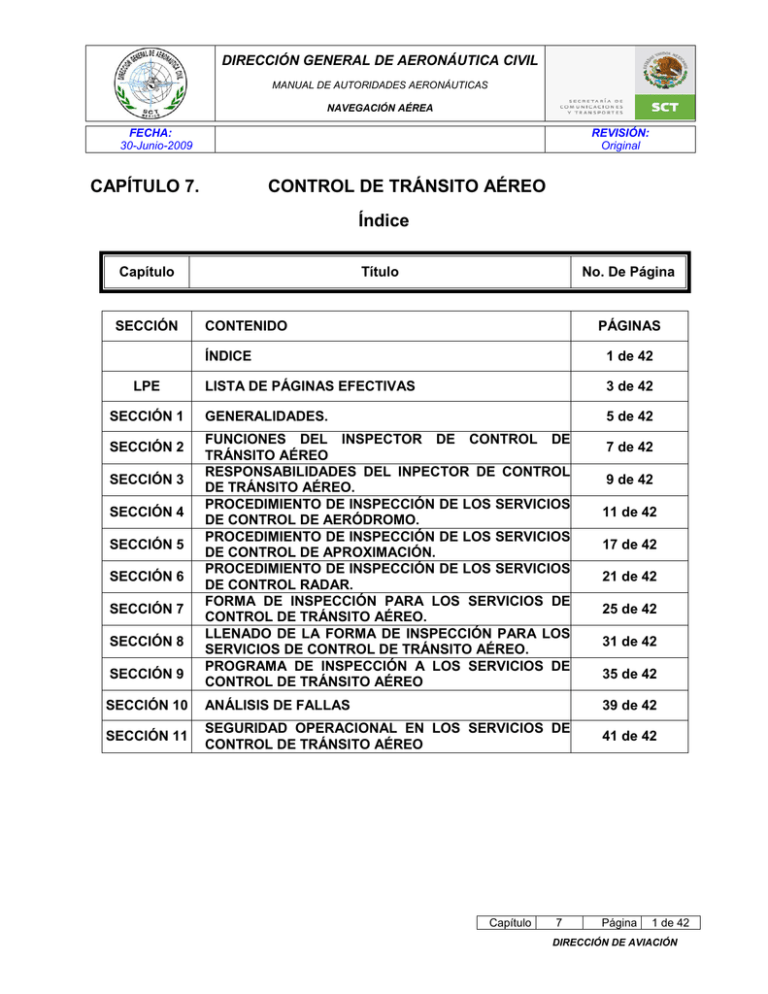 Control Operacional - Secretaría De Comunicaciones Y Transportes