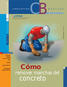 Como Remover manchas del Concreto