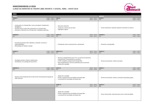 MANCOMUNIDAD LA VEGA CURSO DE MONITOR DE TIEMPO