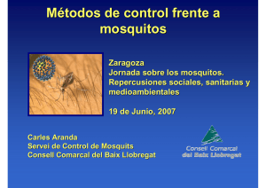 5. Métodos de control frente a mosquitos. Carles Aranda