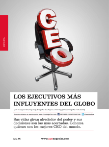 Los ejecutivos más influyentes del globo. Edicion 220. agosto2012