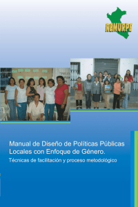 Manual de Diseño de Políticas Públicas con Enfoque de Género