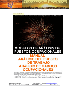 Manual de Analisis de Cargo y Ocupacional